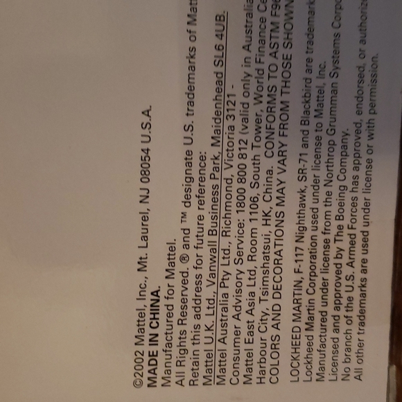 🎉HP🎉Very Rare! Brand New! 2002 MATCHBOX - Hero City - Sky Busters Collectable! - Picture 3 of 4